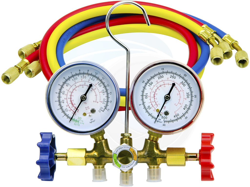 Lichamp HVAC R410A Manifold Gauge Set AC R134A, Freon R22 R32